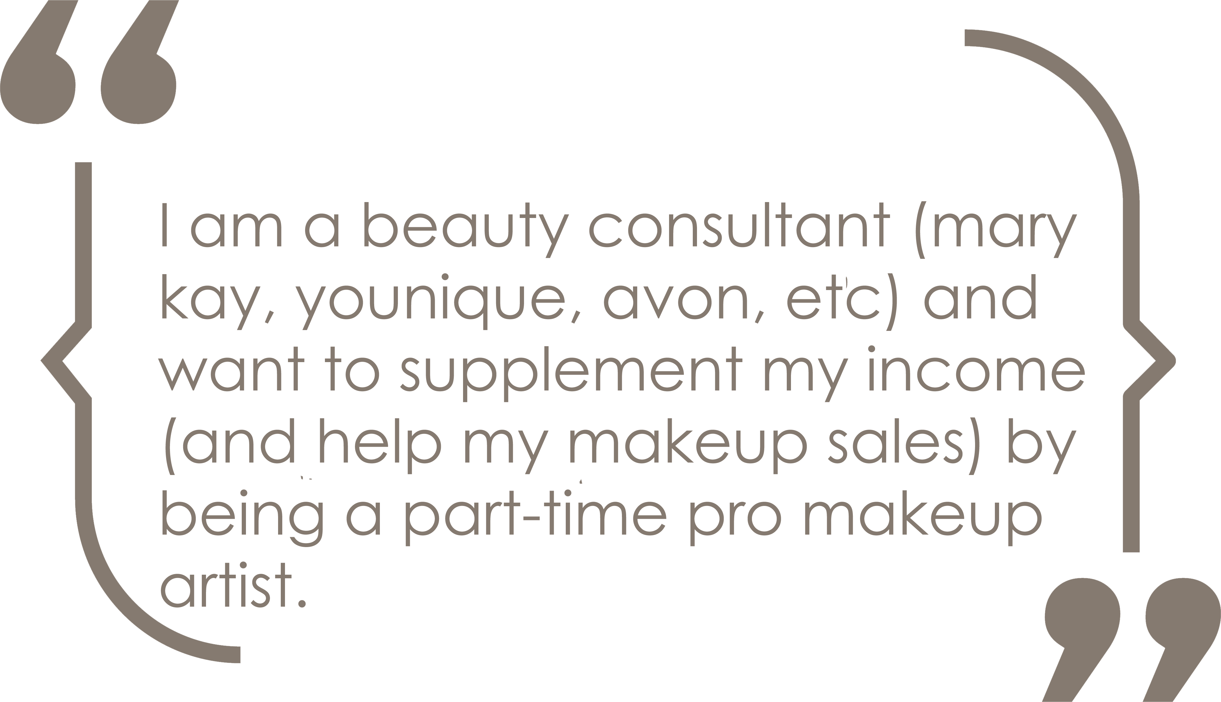 beauty consultant plus pro makeup artist